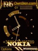 Animated nokia Gold Flash clock s60V3